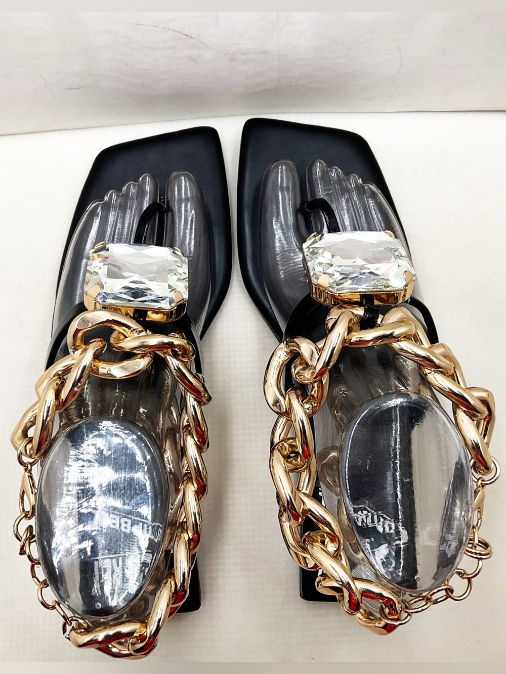 {Jeffrey Campbell} "Ring On It" Embellished Thong Sandals - Picture 10 of 16